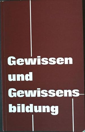 Imagen del vendedor de Gewissen und Gewissensbildung. a la venta por books4less (Versandantiquariat Petra Gros GmbH & Co. KG)