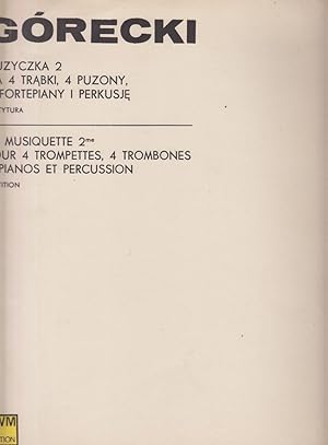 Muzyczka 2 for 4 Trumpets, 4 Trombones, 2 Pianos and Percussion, Op.23 - Facsimile Full Score