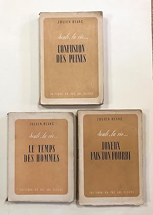 Image du vendeur pour Seule La vie 3 volumes - Confusion des peines - Joyeux fais ton fourbi - Le temps des hommes mis en vente par Librairie de l'Anneau