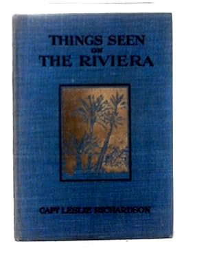 Imagen del vendedor de Things Seen on the Riviera a la venta por World of Rare Books