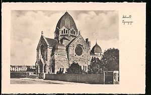 Ansichtskarte Detmold, Blick auf die Synagoge