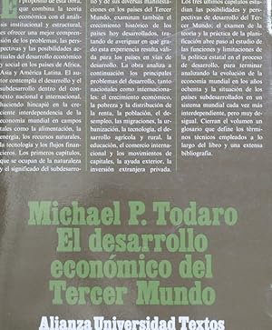 Imagen del vendedor de El desarrollo económico del Tercer Mundo a la venta por Librería Alonso Quijano