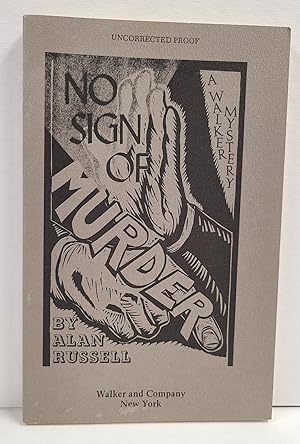 Bild des Verkufers fr No Sign of Murder zum Verkauf von Tall Stories Book & Print Gallery