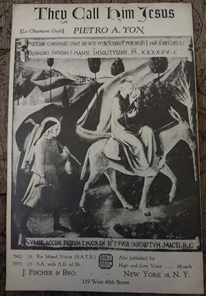 Image du vendeur pour Gesu Bambino (The Infant Jesus) (Jesu Redemptor) Duet for Tenor and Baritone (or Soprano and Alto, or Soprano and Baritone) mis en vente par Antiquarian Bookshop