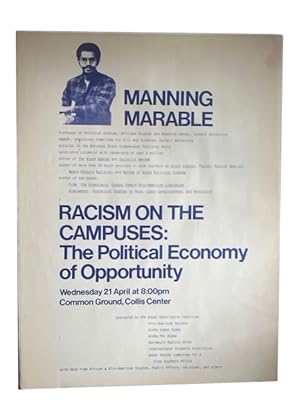 Seller image for Manning Marable . Racism on the Campuses: The Political Economy of Opportunity for sale by McBlain Books, ABAA