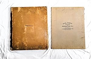 PRINCETON NJ MAPS -TWO LARGE FOLIO VOLUMES - SANBORN INSURANCE MAPS OF PRINCETON 1927 and FRANKLI...