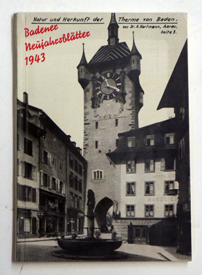 Imagen del vendedor de Badener Neujahrsbltter 1943. Achtzehnter Jahrgang. a la venta por antiquariat peter petrej - Bibliopolium AG