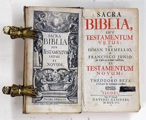 Sacra Biblia, sive Testamentum Vetus: ab Imman. Tremellio, & Francisco Junio ex Hebraeo Latinè re...