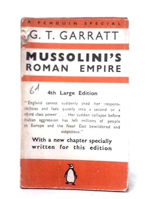 Image du vendeur pour Mussolini's Roman Empire (Penguin Special) mis en vente par World of Rare Books