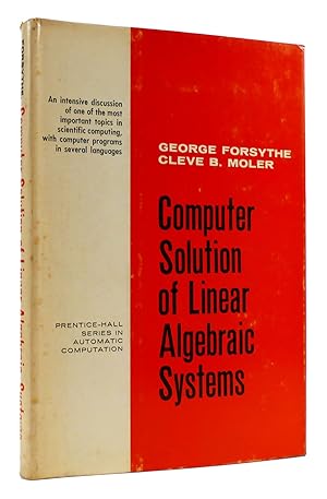 Seller image for COMPUTER SOLUTION OF LINEAR ALGEBRAIC SYSTEMS for sale by Rare Book Cellar