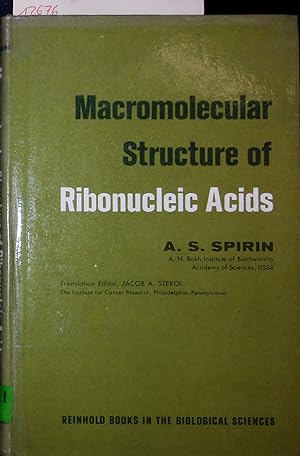 Seller image for Macromolecular Structure of Ribonucleic Acids. for sale by Antiquariat Bookfarm