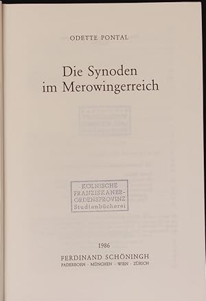 Bild des Verkufers fr Die Synoden im Merowingerreich. Konziliengeschichte. zum Verkauf von Antiquariat Bookfarm