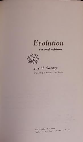 Seller image for Evolution. for sale by Antiquariat Bookfarm