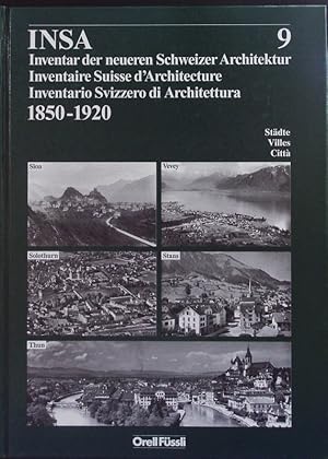 Bild des Verkufers fr Inventar der neueren Schweizer Architektur 1850-1920. zum Verkauf von Antiquariat Bookfarm