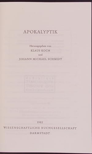 Seller image for Apokalyptik. 365. for sale by Antiquariat Bookfarm