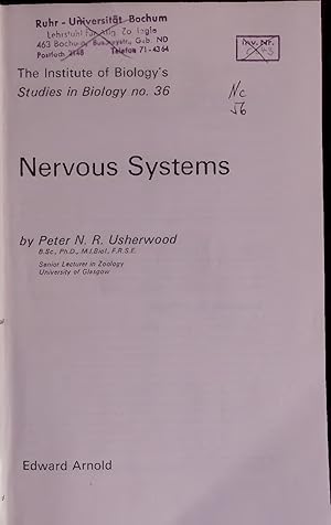 Bild des Verkufers fr Nervous Systems. The Institute of Biology's Studies in Biology no. 36 zum Verkauf von Antiquariat Bookfarm