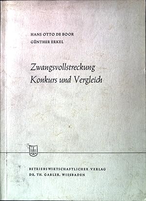 Seller image for Zwangsvollstreckung Konkurs und Vergleich. Die Wirtschaftswissenschaften, 41. Lieferung, Reihe C, Beitrag Nr. 13. for sale by books4less (Versandantiquariat Petra Gros GmbH & Co. KG)