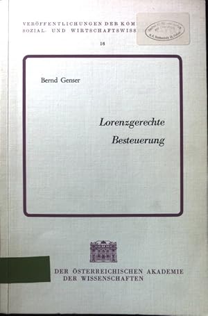 Bild des Verkufers fr Lorenzgerechte Besteuerung : e. normatives Konzept fr e. neuen Steuertarif. Sitzungsberichte ; Bd. 360; Verffentlichungen der Kommission fr Sozial- und Wirtschaftswissenschaften ; Nr. 16 zum Verkauf von books4less (Versandantiquariat Petra Gros GmbH & Co. KG)