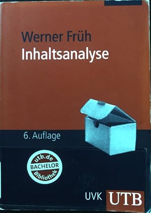 Bild des Verkufers fr Inhaltsanalyse : Theorie und Praxis. UTB ; 2501 zum Verkauf von books4less (Versandantiquariat Petra Gros GmbH & Co. KG)