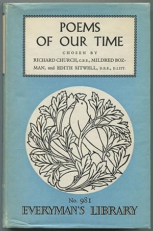 Bild des Verkufers fr Poems of our Time, 1900-1960 zum Verkauf von Between the Covers-Rare Books, Inc. ABAA