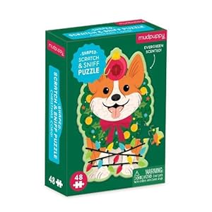 Seller image for Christmas Corgi 48 Piece Scratch and Sniff Shaped Mini Pzl (Hardcover) for sale by AussieBookSeller