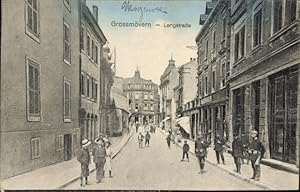 Ansichtskarte / Postkarte Moyeuvre Grande Großmövern Lothringen Moselle, Langstraße, Soldaten