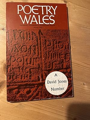 Immagine del venditore per Poetry Wales. Winter 1972. David Jones Special Number. Journal. Volume 8. Number 3 venduto da SAVERY BOOKS