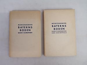 Bild des Verkufers fr Bayerns Boden. Die natrlichen Grundlagen der Siedlung. 1. Teil: Sdbayern. 2.Teil: Nordbayern und Rheinpfalz. Zwei Bnde komplett. zum Verkauf von Antiquariat Bler