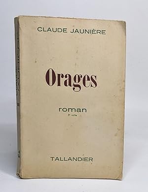 Seller image for Orages for sale by crealivres