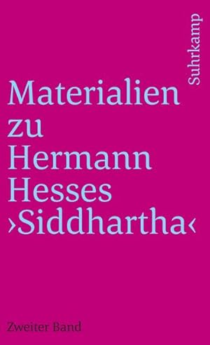 Imagen del vendedor de Materialien zu Hermann Hesses Siddhartha Zweiter Band a la venta por antiquariat rotschildt, Per Jendryschik