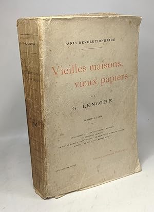 Image du vendeur pour Vieilles maisons vieux papiers - 3e srie / Paris rvolutionnaire mis en vente par crealivres