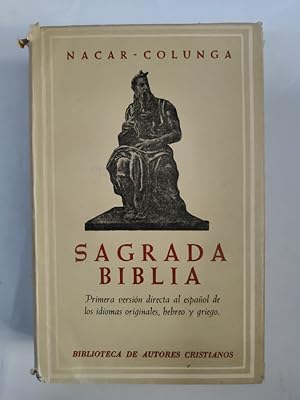 Seller image for SAGRADA BIBLIA. Ncar-Colunga for sale by TraperaDeKlaus