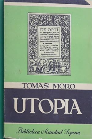 Imagen del vendedor de Utopía a la venta por Librería Alonso Quijano