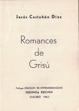 Imagen del vendedor de ROMANCES DE GRIS a la venta por Librera Torren de Rueda