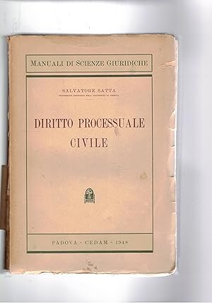 Seller image for Diritto processuale civile. Prima edizione. for sale by Libreria Gull�