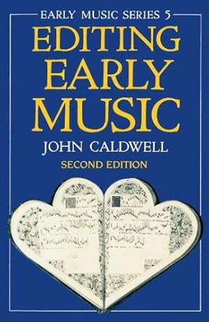 Seller image for Editing Early Music (Oxford Early Music Series 5) for sale by WeBuyBooks