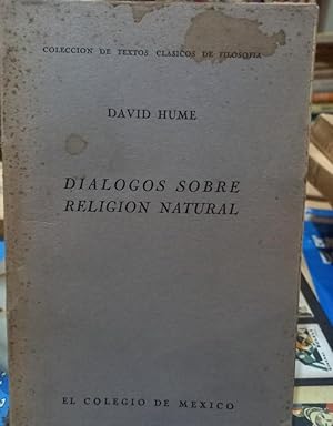 Imagen del vendedor de Dilogos sobre Religin Natural a la venta por Libros de Ultramar Alicante