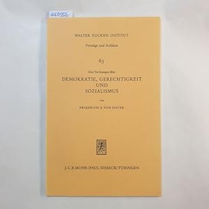 Bild des Verkufers fr Drei Vorlesungen ber Demokratie, Gerechtigkeit und Sozialismus zum Verkauf von Gebrauchtbcherlogistik  H.J. Lauterbach