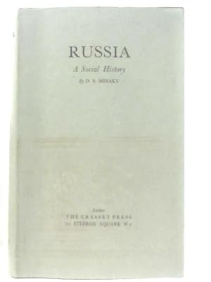 Imagen del vendedor de Russia: A Social History a la venta por World of Rare Books