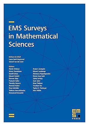 Bild des Verkufers fr EMS Surveys in Mathematical Sciences. EMSS Vol. 8 / No. 1/2 / pp. 1 - 354 / 2021 zum Verkauf von INGARDIO