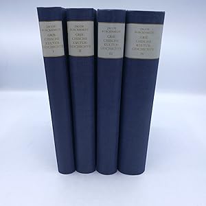 Griechische Kulturgeschichte. 4 Bände (=vollst.) Gesammelte Werke. Band V-VIII