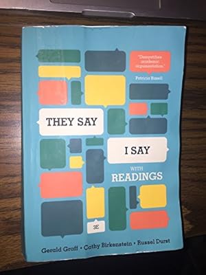 Imagen del vendedor de They Say / I Say": The Moves That Matter in Academic Writing, with Readings (Third Edition) a la venta por ICTBooks