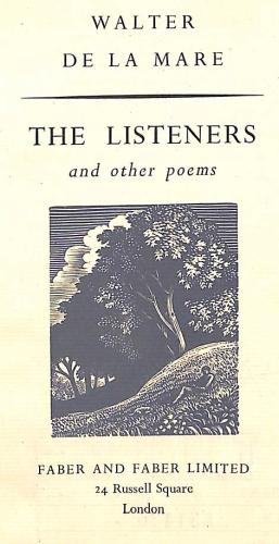Seller image for The Listeners And Other Poems - The Faber Library No 55 for sale by WeBuyBooks