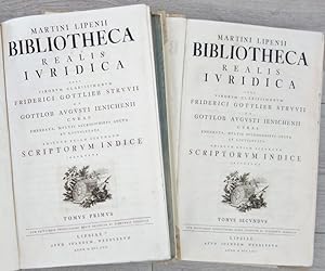 Bibliotheca Realis Iuridica post virorum clarissimorum Friderici Gottlieb Struvii et Gottlob Augu...