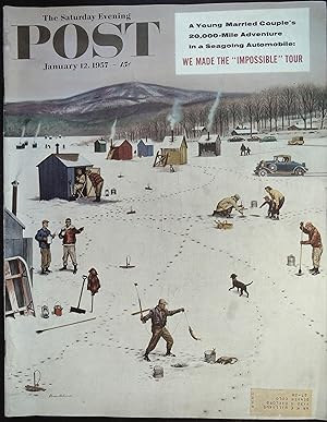 The Saturday Evening Post January 12, 1957 Stevan Dohanos Cover, John P. Marquand