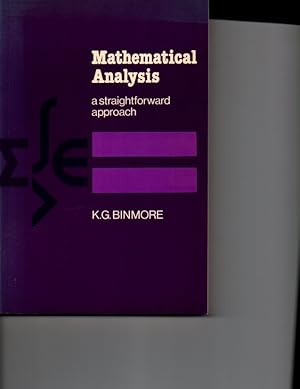 Seller image for Mathematical Analysis: A Straightforward Approach for sale by Orca Knowledge Systems, Inc.