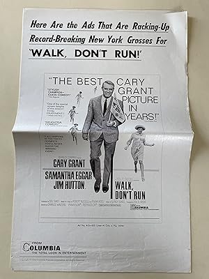 Image du vendeur pour Walk Don't Run Pressbook 1966 Cary Grant, Samantha Eggar mis en vente par AcornBooksNH