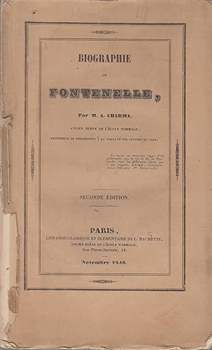 Image du vendeur pour Biographie de Fontenelle. mis en vente par PRISCA