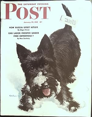 Seller image for The Saturday Evening Post January 30, 1943 W.W. Calvert Cover, Edgar Snow for sale by AcornBooksNH