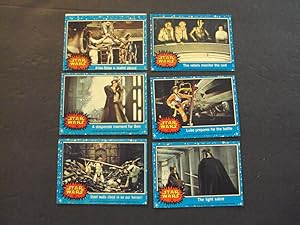 6 Star Wars Cards 1977 Blue Series #39, 45-49